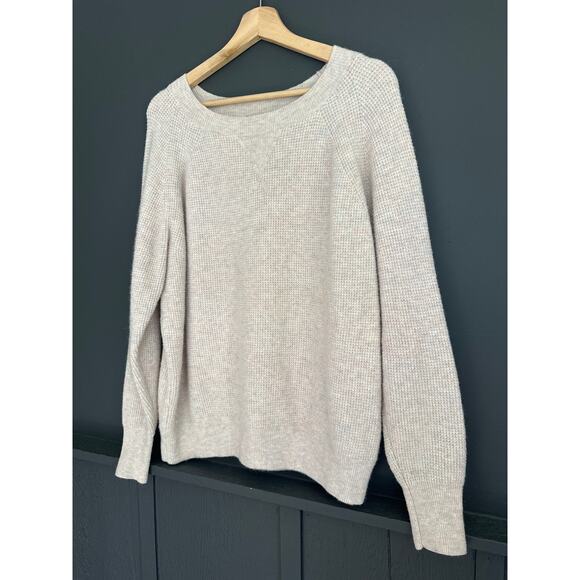 J. Crew Waffle Crewneck Wool blend Sweater in Supersoft yarn Size Medium - Picture 7 of 7